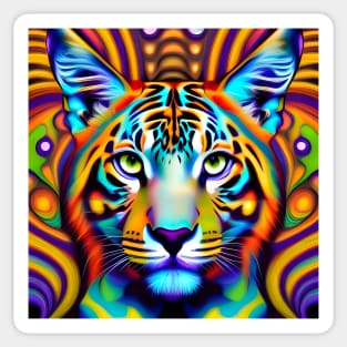 Kosmic Kitty (25) - Trippy Psychedelic Cat Sticker